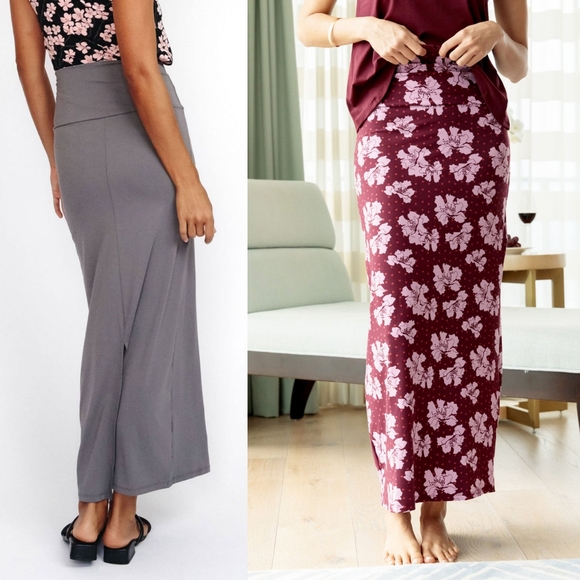 New Ava Sky Skirt Ker Peony Aloha Bloom M Maxi Pencil Hibiscus Fighting Eel Long - Picture 7 of 15